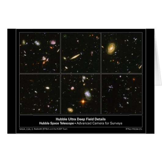 HubbleUltraDeepFieldDetails-2004-07c Cards (Front Horizontal)