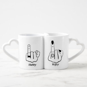 Hubbly and Wife New Couple Gifts Newlyweds Gifts Coffee Mug Set