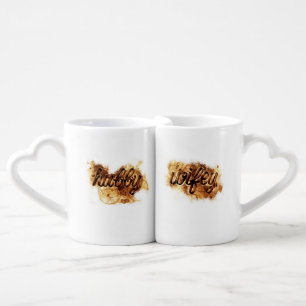 Hubby and Wife Couples  Coffee Mug Set