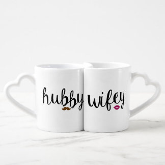 Hubby and Wifey Couple's Mug Set