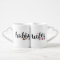Hubby and Wifey Couple's Mug Set