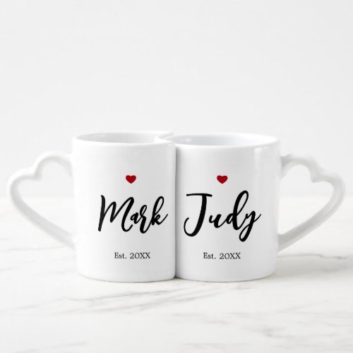 Hubby and Wifey Custom Couple Mug Wedding