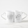 Hubby and Wifey Farmhouse Couple Mug Set