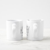 Hubby and Wifey Farmhouse Couple Mug Set (Handle)