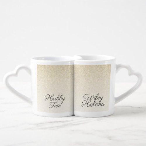 Hubby and Wifey Mr and Mrs Matching Mug Set