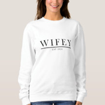 Hubby crewneck Sweatshirt for newly married couple