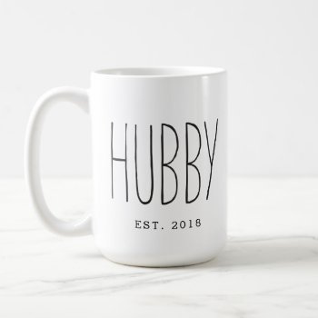 Hubby Custom Couple Mug Wedding Mug Anniversary by berryberrysweet at Zazzle