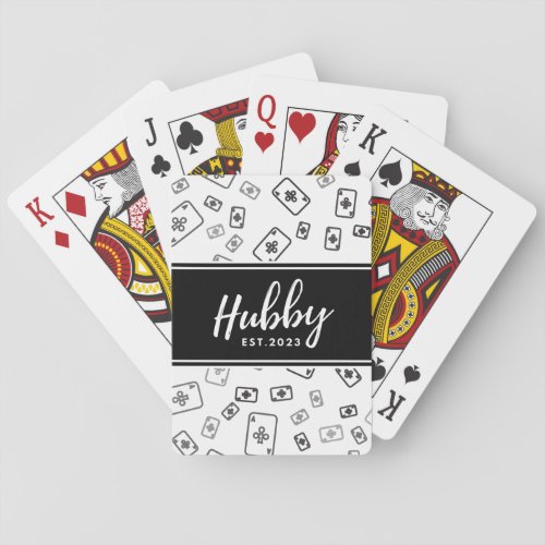 Hubby Est 2023 _ groomsmen Poker Cards