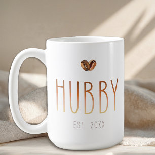 Hubby Est Coffee Mug Love Is Brewing Wedding Gift