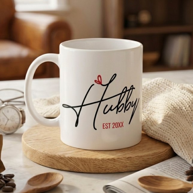 Hubby Established Personalized Coffee Mug (Creator Uploaded)
