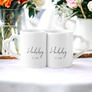 Hubby Gay Wedding Personalized Established Year