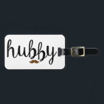 Hubby Luggage Tag<br><div class="desc">Look stylish on your trip to the airport with this bold luggage tag. Easily identify your luggage on baggage carousel. An ideal gift for newlyweds about to jet off on their honeymoon. Also available: matching Wifey luggage tag and other Wifey/Hubby gifts in our store.</div>