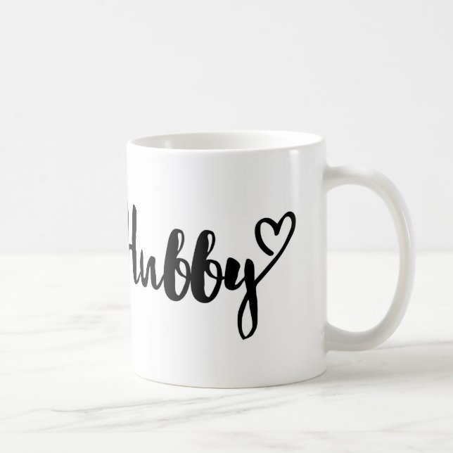 hubby mug, husband gift, personalized mug, cup (Right)