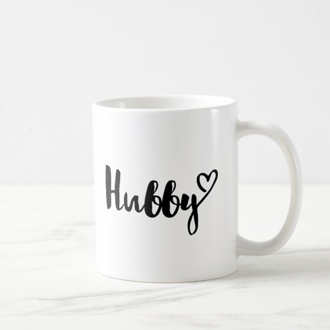Hubby Mug Wedding Engagement Gift Coffee Cup (Right)