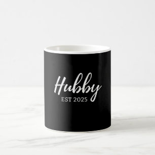 Hubby Personalized "EST 202X" - Modern Groomsmen Color Morph Mug
