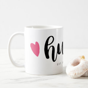 Hubby Script Pink Heart Coffee Mug