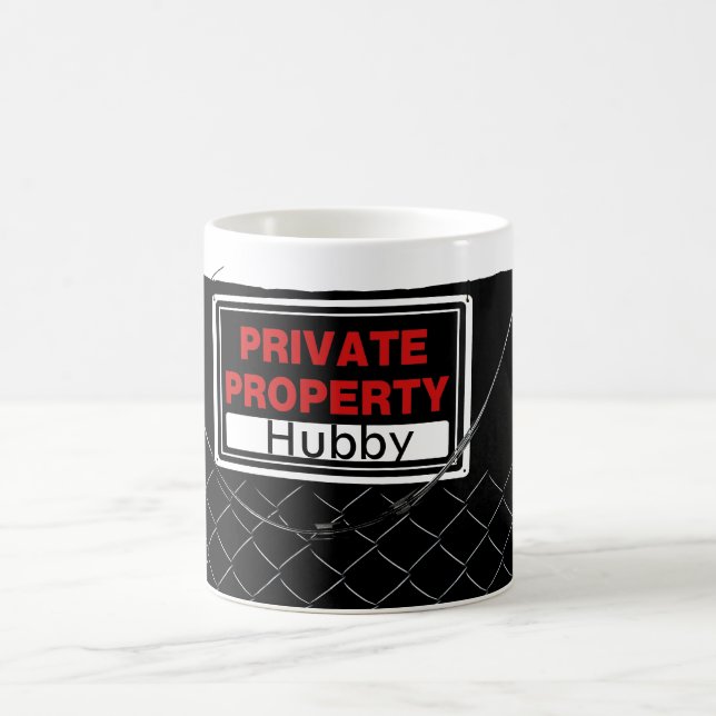 Hubby Unique Cool Funny Cute Fun Coffee Mug (Center)