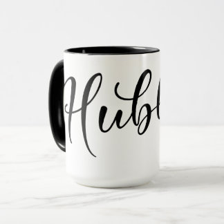 Hubby Wedding Mug with Black interior