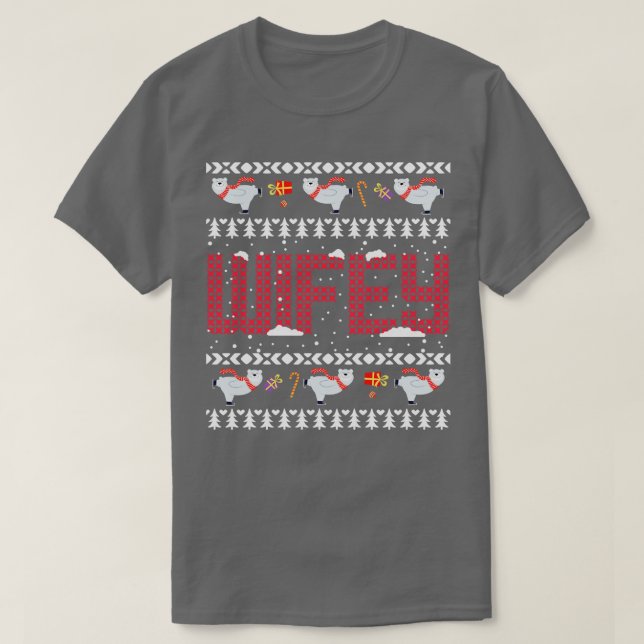 Hubby Wifey Matching Christmas T-Shirt (Design Front)