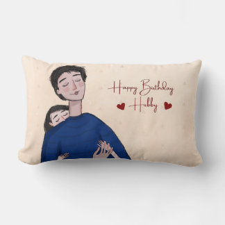 hubby's birthday gift lumbar pillow