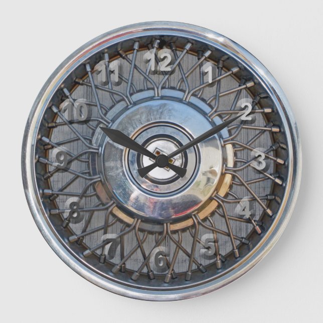 Hubcap Large Clock (Front)