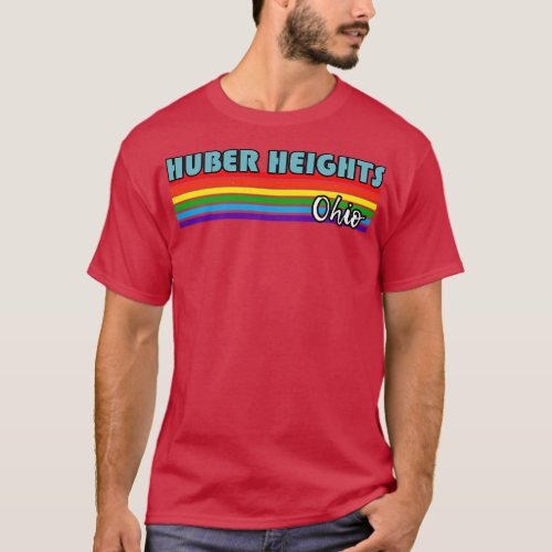 Huber Heights Ohio Pride  Huber Heights LGBT Gift  T_Shirt