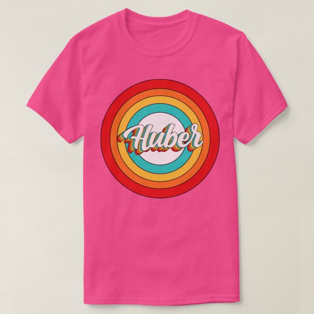 Huber Name Shirt Vintage Huber Circle (Design Front)