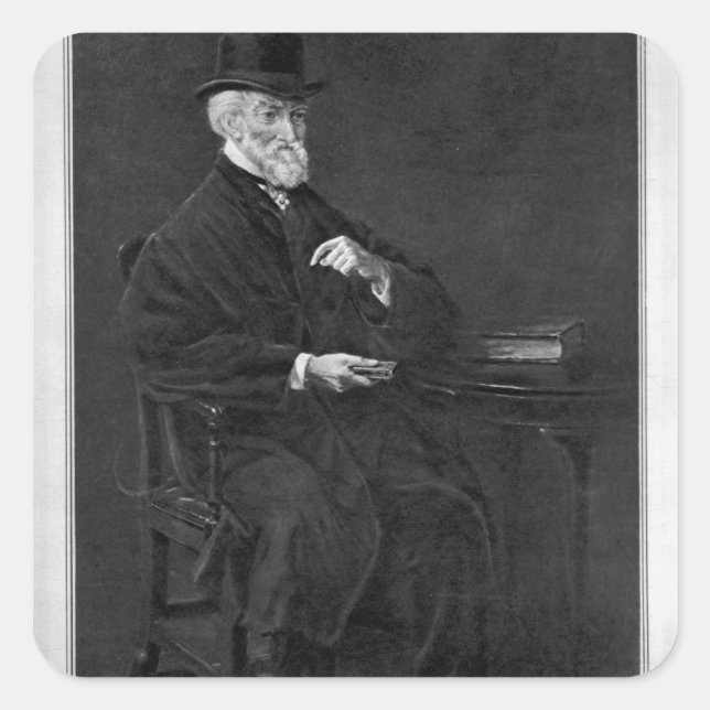 Hubert George de Burgh-Canning Square Sticker (Front)