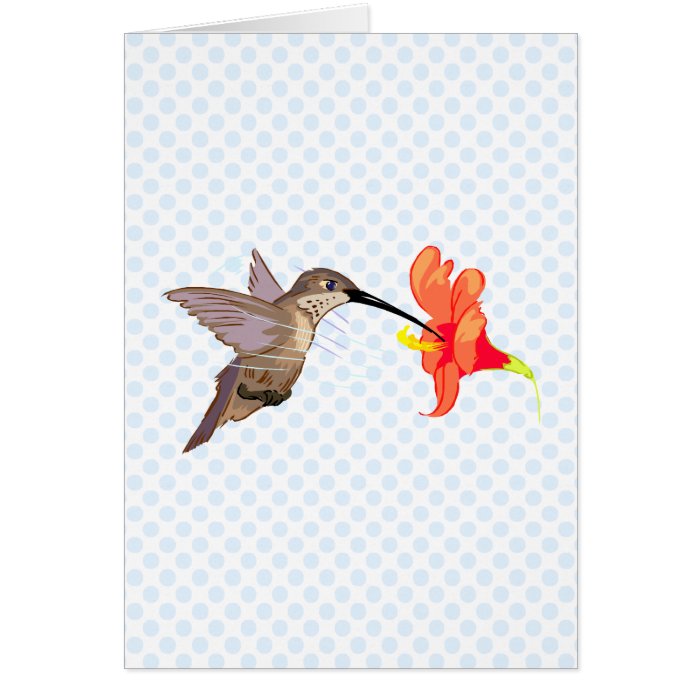 Hubert Hummingbird Greeting Cards