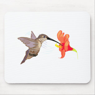 Hubert Hummingbird Mouse Pad
