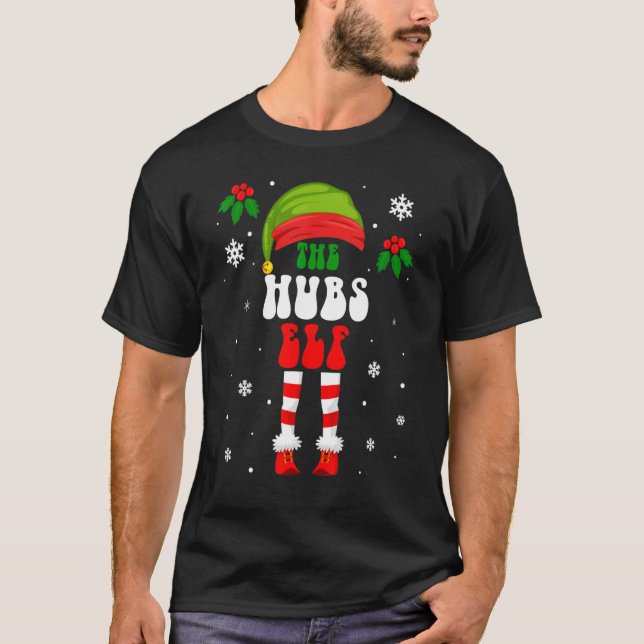 Hubs Elf Christmas Family Matching Xmas Group Funn T-Shirt (Front)