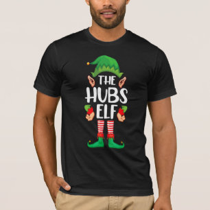 Hubs Elf Matching Group Christmas Couple Husband P T-Shirt