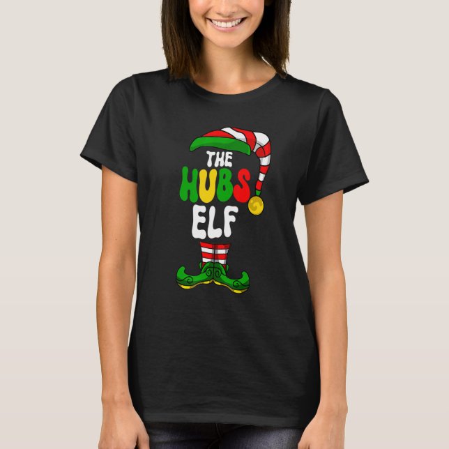 Hubs Elf Pajama Matching Group Christmas Holiday G T-Shirt (Front)