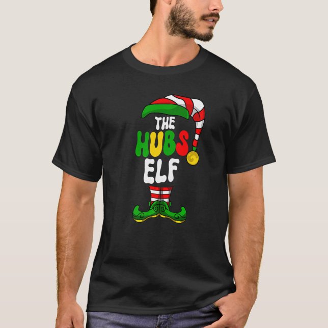 Hubs Elf Pajama Matching Group Christmas Holiday G T-Shirt (Front)
