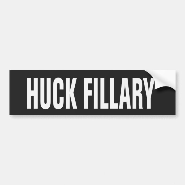 Huck Fillary Bumper Sticker (Front)