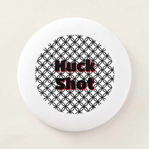 Huck Shot Personalized Frisbee Disc on White