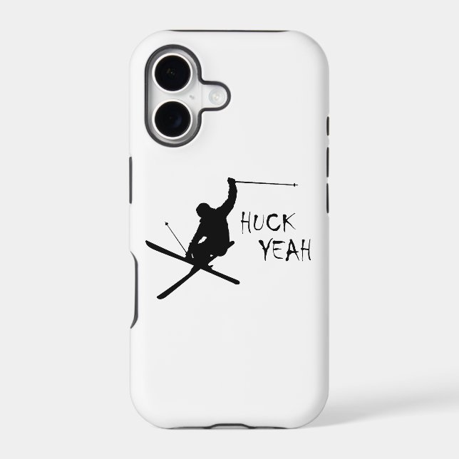 Huck Yeah (Skiing) Iphone Case (Back)
