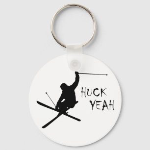 Huck Yeah (Skiing) Keychain