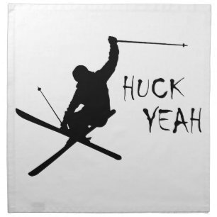 Huck Yeah (Skiing) Napkin