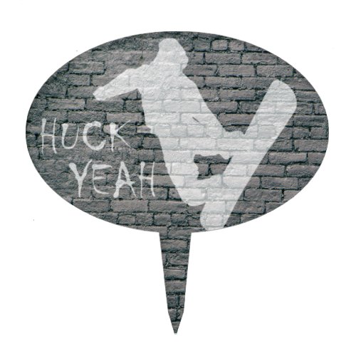 Huck Yeah Snowboarding Cake Topper