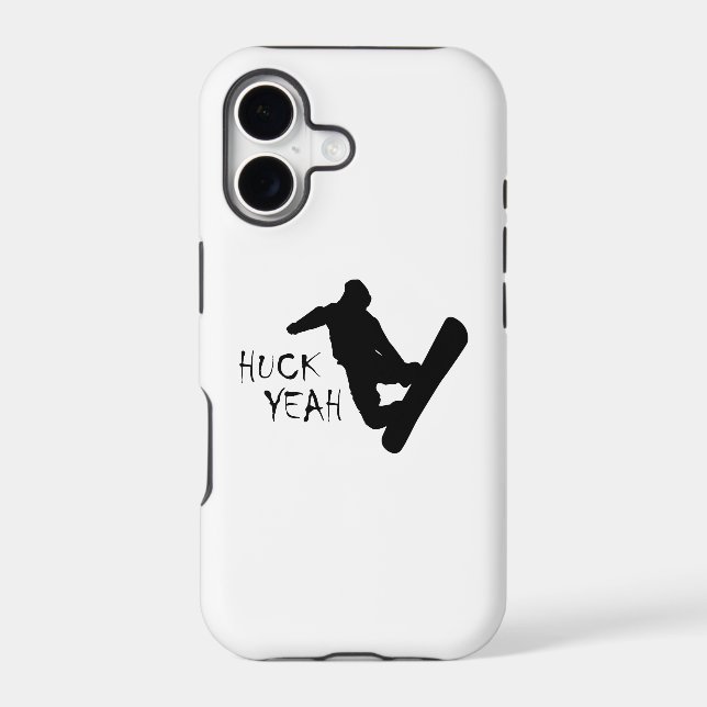 Huck Yeah (Snowboarding) Iphone Case (Back)