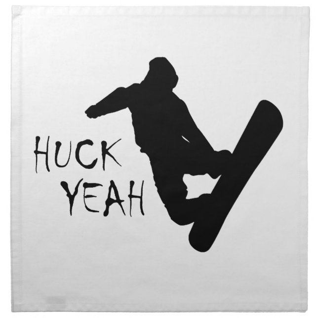 Huck Yeah (Snowboarding) Napkin (Front)