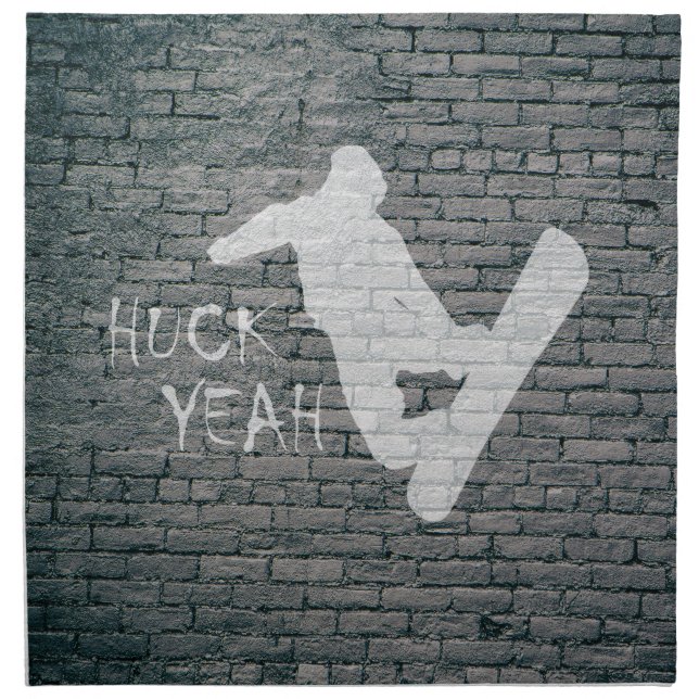 Huck Yeah (Snowboarding) Napkin (Front)