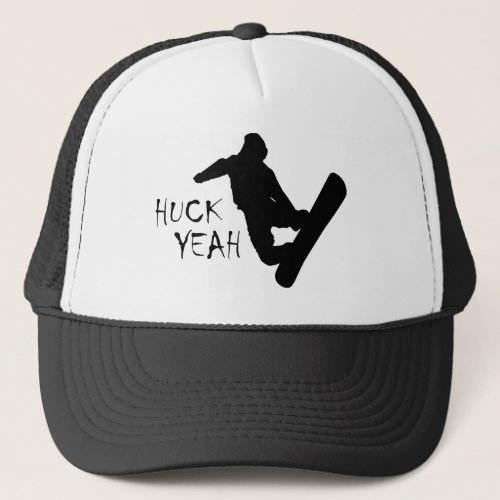 Huck Yeah Snowboarding Trucker Hat