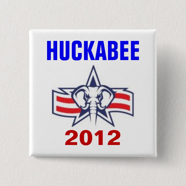 Huckabee 2012 pinback button (Front)