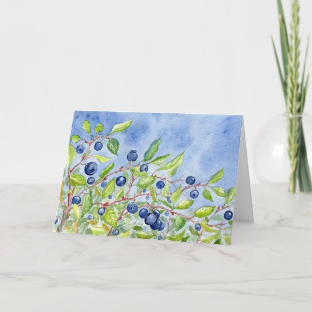 "Huckleberries" Greeting Card (Front)