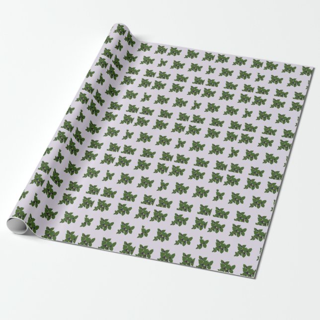 Huckleberry bandana wrapping paper (Unrolled)