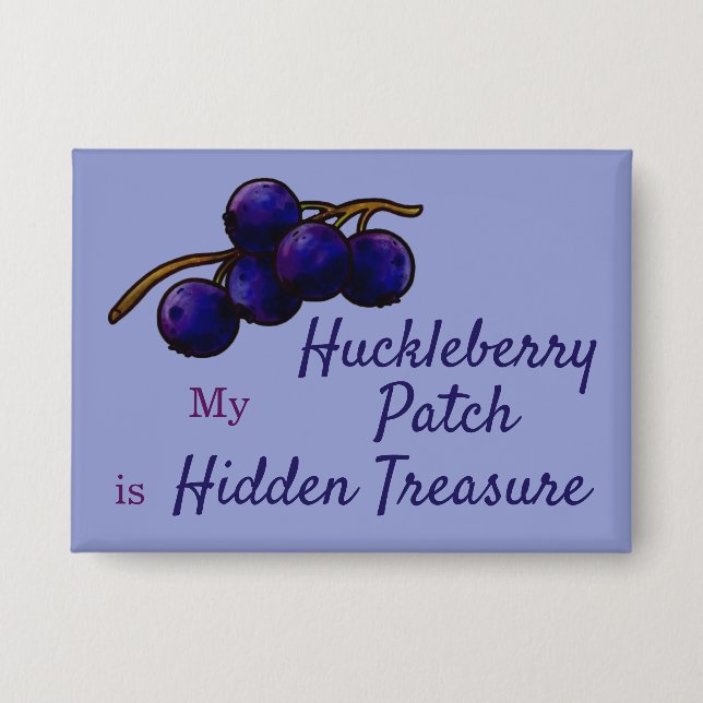 Huckleberry Fruit Collection Button  (Front)