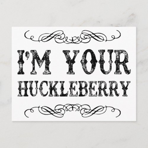 huckleberry postcard