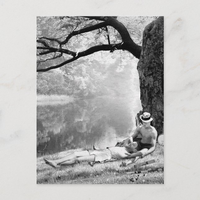 Huckleberry & Tom Postcard (Front)